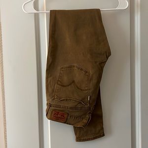 Levi’s tan super skinny jeans